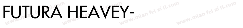 FUTURA HEAVEY字体转换